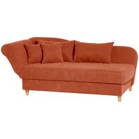 Selma Recamiere mit Armteil links klappbar terracotta
