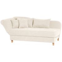 Selma Recamiere mit Armteil links klappbar creme