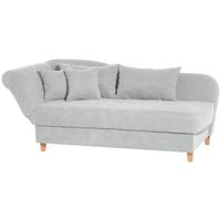 Selma Recamiere mit Armteil links klappbar silber