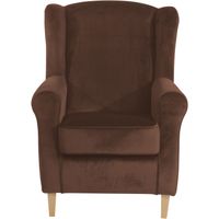 Lorris Ohrenbackensessel braun