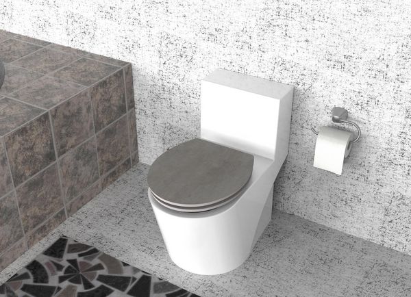 Duschwell MDF WC-Sitz Melamine - Schiefer