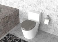 Duschwell MDF WC-Sitz Melamine - Schiefer