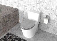 Duschwell MDF WC-Sitz Melamine - Granitgrau