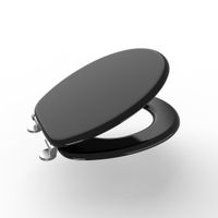 Duschwell MDF WC-Sitz Soft Touch schwarz