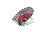 Duschwell Duroplast WC-Sitz Water Printing Steinblume