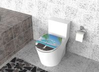 Duschwell Duroplast WC-Sitz Carving Printing - Beach