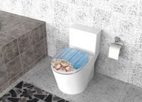 Duschwell Duroplast WC-Sitz Carving Printing - Rettungsring