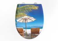 Duschwell Duroplast WC-Sitz mit Motiv  Meeresblick