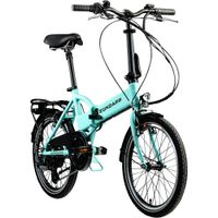 Z101 20 Zoll Elektro Klapprad für Erwachsene 150 - 180 cm 6 Gang E Klappfahrrad E Bike Faltrad