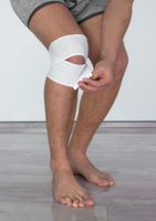 Kniegelenksbandage,rohweiß
