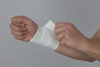 Handgelenksbandage,rohweiß