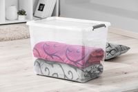 Ordnung XL-Clipbox mit Rollen. inkl. Deckel, 80L