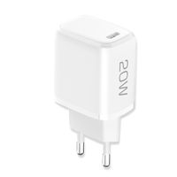 USB Type-C 20 Watt Reise-Schnell-Ladegerät mit TÜV/GS weiss