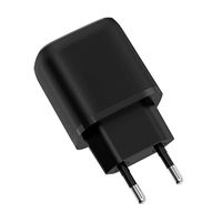 USB Type-C 20 Watt Reise-Schnell-Ladegerät mit TÜV / GS schwarz