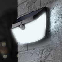 LED-Solar-Sicherheitslicht Schwarz