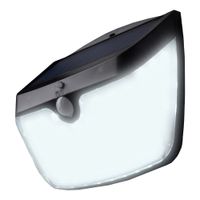 LED-Solar-Sicherheitslicht Schwarz
