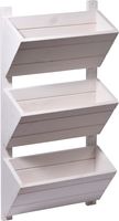 3-stufiges Wand-Pflanzbeet, Weiß