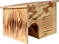 Igelhaus Bausatz mit Labyrintheingang, geflammt