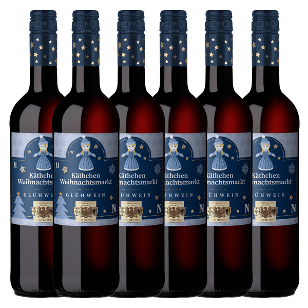 GLÜ Käthchen Weihnachtsmarkt Glühwein Rot 0,75L 6er Karton