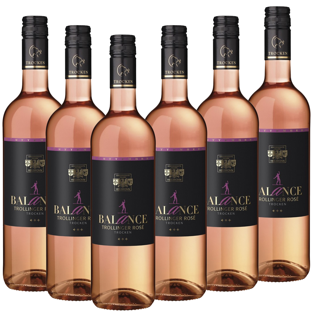 "Balance"Trollinger Rosé Qba Trocken 0,75 l 6er Karton