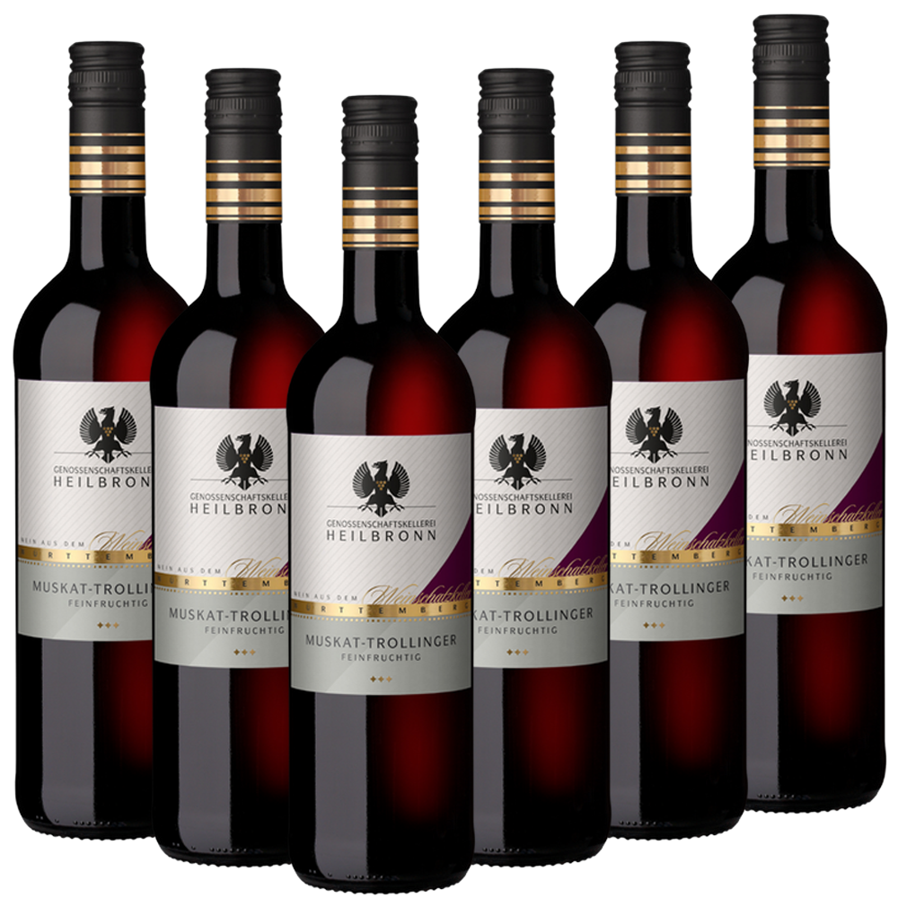 Heilbronner Muskat-Trollinger Qba 0,75 l 6er Karton