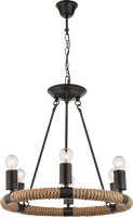 Lighting - ULLEU - Hängeleuchte Metall schwarz, 6x E27