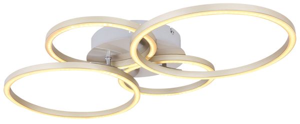 Lighting - KENDY - Deckenleuchte Metall Nickel matt, LED