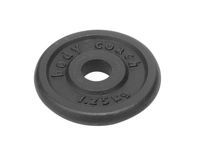 Body Coach Hantelscheibe 1,25kg Gusseisen schwarz Ø 11,5cm passend für 30mm Hantelstangen