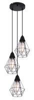 Lighting - ISABELLA - Hängeleuchte Metall schwarz matt, 3x E27