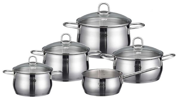 Topfset Platin 5 teilig