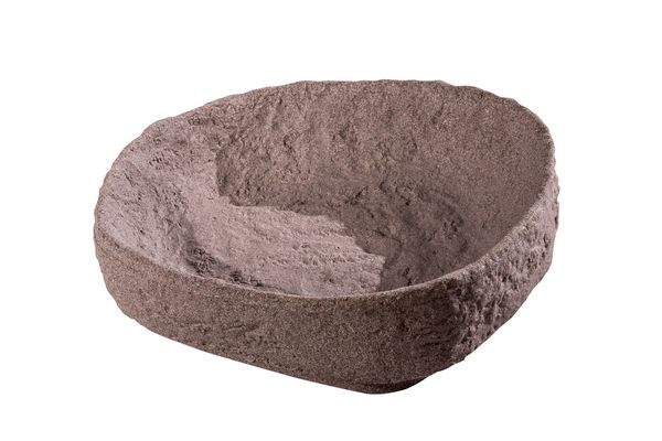 Pflanzschale für den Dekor-Regenspeicher "Hinkelstein", granitrot