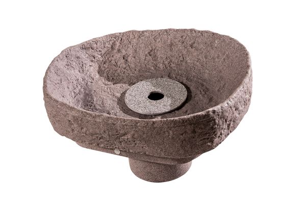 Springbrunnen-Set für den Dekor-Regenspeicher "Hinkelstein", granitrot