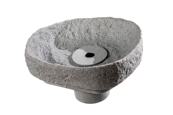 Springbrunnen-Set für den Dekor-Regenspeicher "Hinkelstein", granitgrau