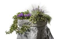 Pflanzschale für den Dekor-Regenspeicher "Hinkelstein", granitgrau