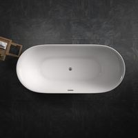 Freistehende Badewanne Acrylbadewanne Standbadewanne Sifnos 170cm x 80cm x 58cm