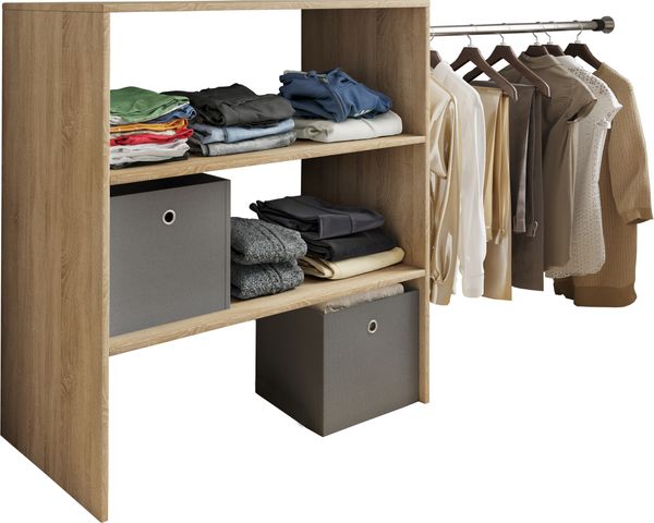 Kleiderregal 1 Stange „Dacho“ Sonoma-Eiche