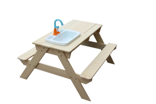 Kindersitzgruppe und Matschtisch Robin mit Waschbecken