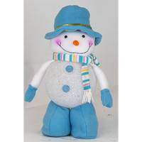 LED-Schneeballfigur - Blau, Groß