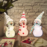 LED-Schneeballfiguren - 3er-Pack, Bunt
