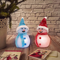 LED-Schneeballfiguren - 2er-Pack