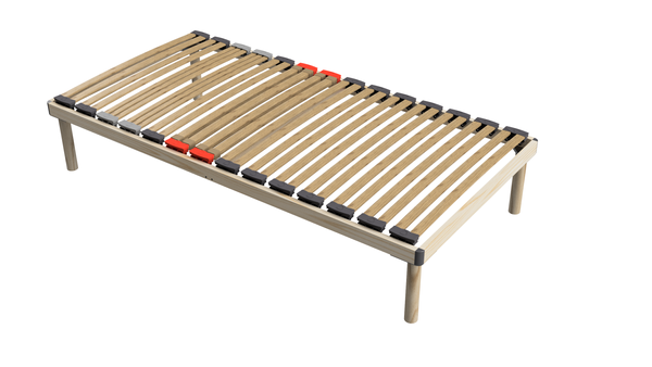 Hochwertiges Bettgestell mit Lattenrost DORADO 100 x 200 cm Massivholz Buche