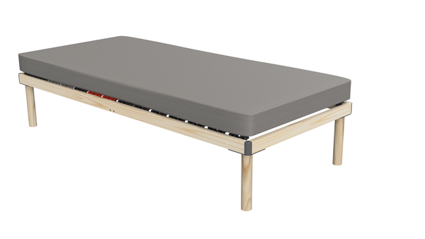 Hochwertiges Bettgestell mit Lattenrost DORADO 100 x 200 cm Massivholz Buche