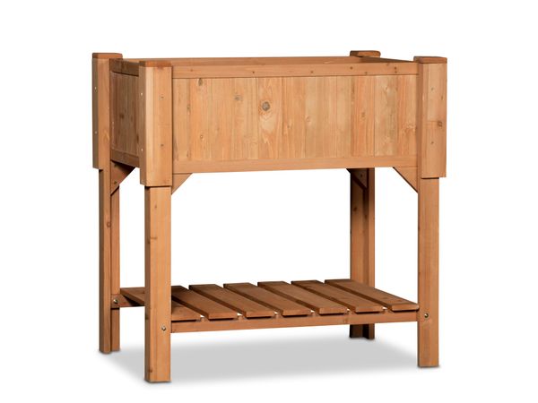 Hochbeet Kräuterbeet mit Pflanzfolie 90 x 60 x 90 cm