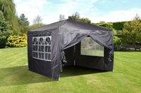 Faltpavillon 3 m x 3 m grau