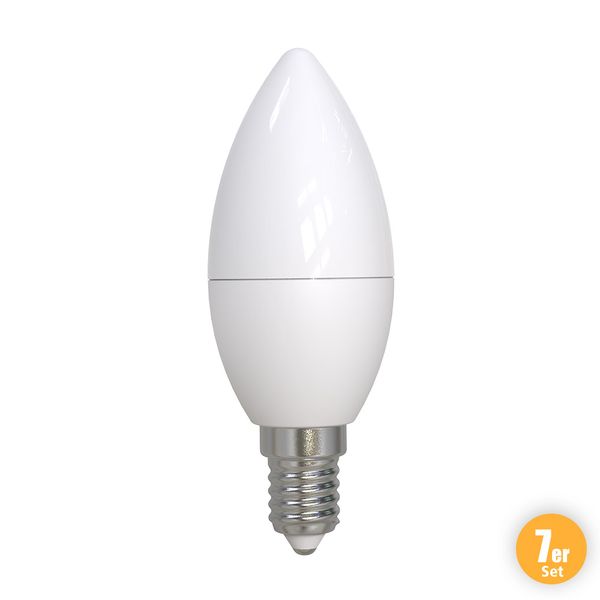 LED-Leuchtmittel, Kerze E14 - 7er-Set
