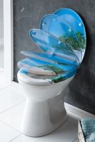 WC-Sitz mit Schnellverschluss - Palmen-Strand