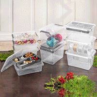 Ordnung Clipboxen, je ca. 19,5 x 15 x 8,5 cm - 3er-Set