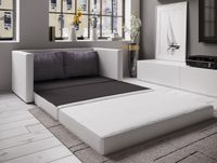 Zweiersofa "Lucasa" Weiß/Grau