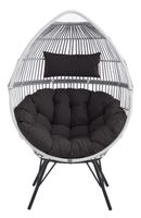 Loungesessel inkl. Kissen, Eiform
