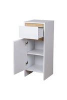 Happy Home Badschrank mit 1 Tür und Schublade - Weiß